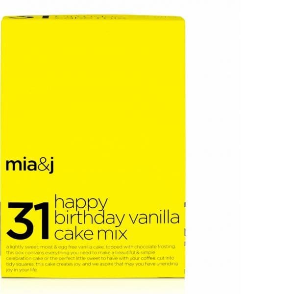 31 happy birthday vanilla cake baking mix